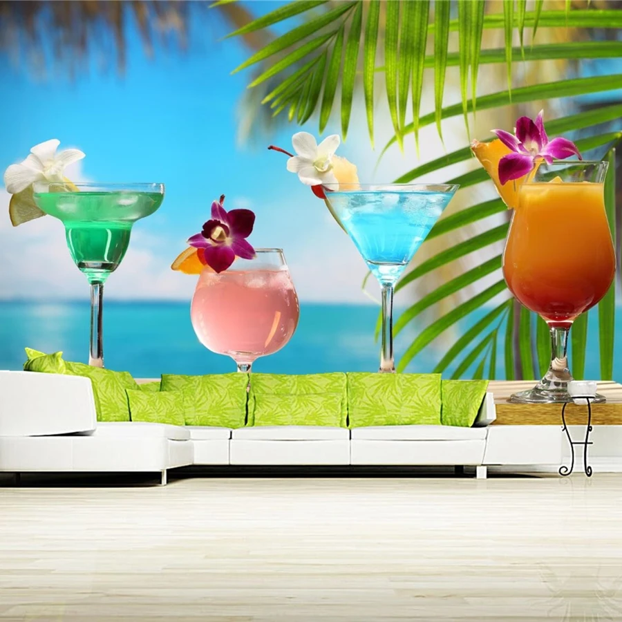 

Cocktail Drinks Stemware Food wallpapers,restaurant coffee shop bar dining room living room kitchen tv wall 3d murals