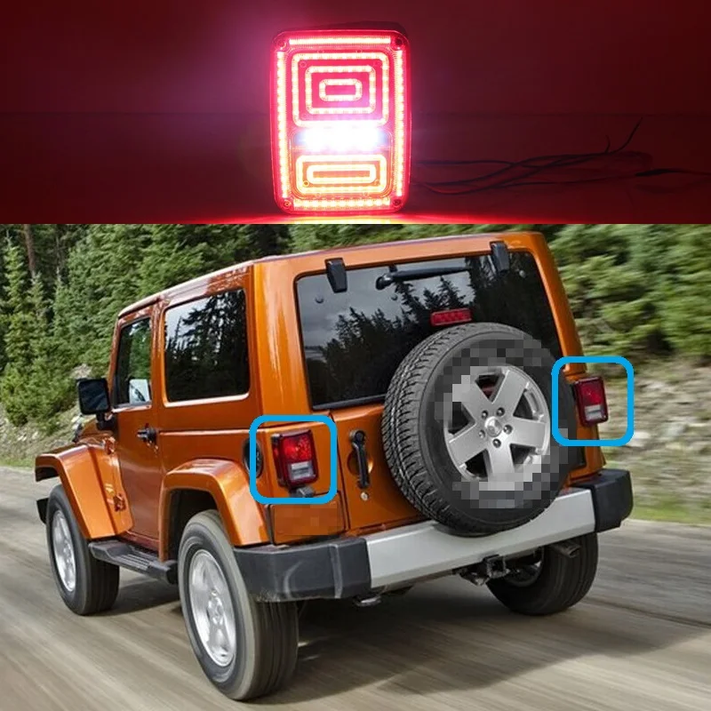 Автомобильный светодиодный фонарь заднего хода, комплекты для Jeep Wrangler 2008