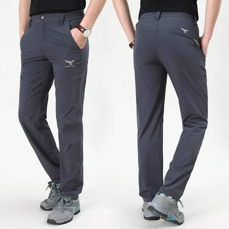 LoClimb брюки для походов на открытом воздухе для мужчин летние ультра-тонкие быстросохнущие брюки мужские брюки для рыбалки/скалолазания/кемпинга/треккинга AM384