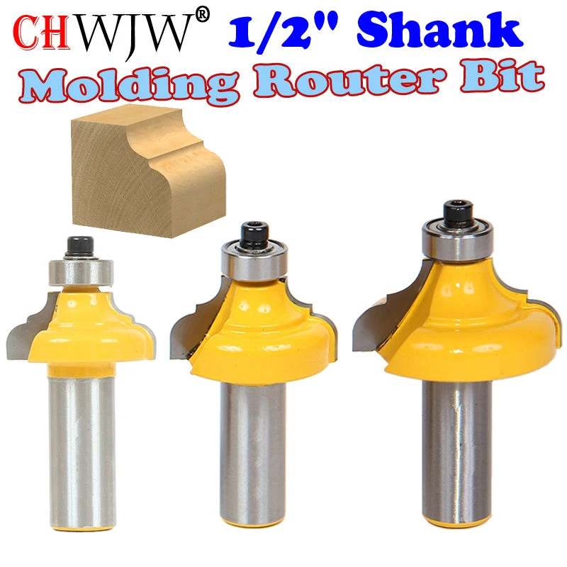 1 Pc 1/2" Shank Louver Slat Router Bit Large Wood Cutting Tool