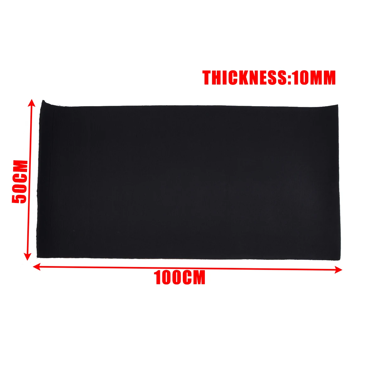 100x50CM 10mm Car Sound Proofing Waterproof Thermal Insulation Closed Cell Foam Auto Hood Sound Insulation Foam Universal