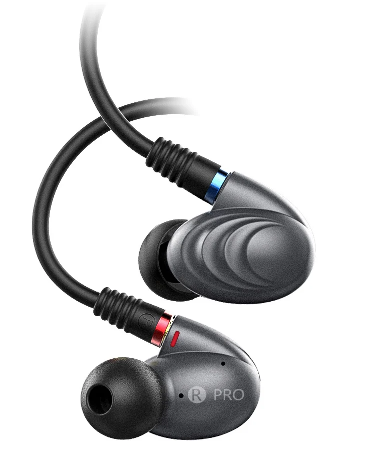 

FiiO F9 Pro Triple Pilote Hybride In-Ear Monitors earphones 1 synamic and 2 balanced armature drivers Titanium color
