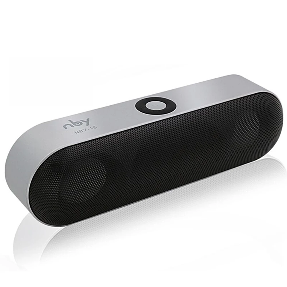 

New NBY-18 Mini Bluetooth Speaker Portable Wireless Speaker Sound System 3D Stereo Music Surround Support Bluetooth,TF AUX USB