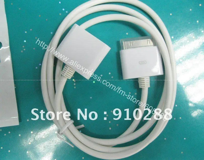 30Pin Male to 30Pin Female Dock Extender Extension Cable For Apple