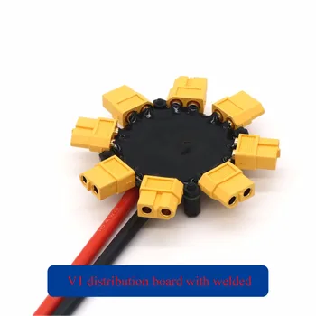 

Yuenhoang 1PC V1 Distribution Board with Welded Outlet 8AWG/10AWG High Voltage Current Power Supply Plate Module fr RC Plant UAV