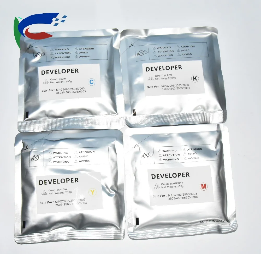 

250G 4PC set new copier color developer compatible for Ricoh MPC3503 Carrier 2003 2503 3003 3503 5503 6003 Copier carrier KCMY
