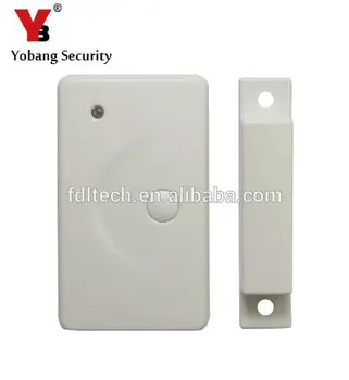 

YobangSecurity 2pcs/lot Wireless Door Gap Window Sensor Magnetic Contact 433MHz door detector for home security alarm system