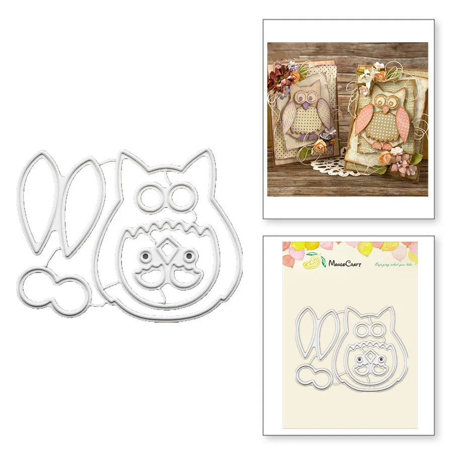 Metal Cutting Dies 1 Set Owl Craft Dies For DIY Scrapbooking Paper Card Craft Snijmal En Stencil Embossing