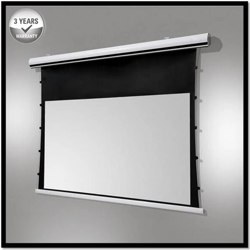 T2WFWG Premium Tab-Tensioned матовая серая серия, 16:10 расширенный экран 4 K/8 K натянутый Электрический моторизированный проекционный экран проектора