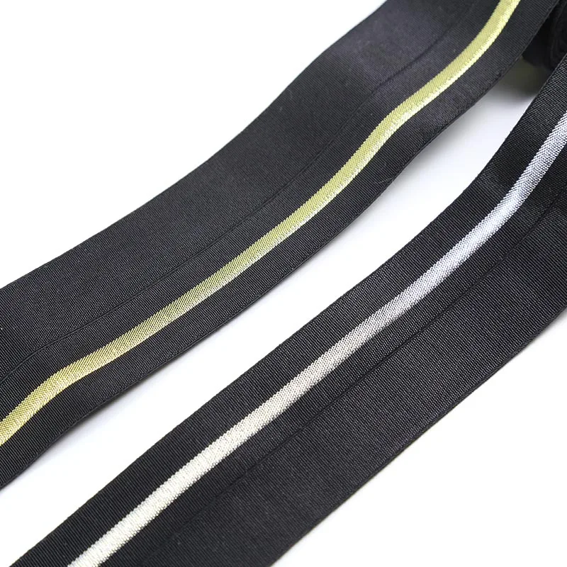 Черные складные эластичные ленты 40 мм эластичные ленты сумки для одежды брюки эластичные резиновые DIY Швейные аксессуары Резиновая лента