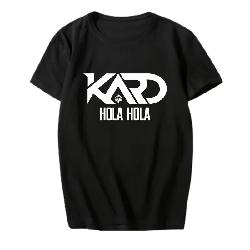KPOP Корейская мода K.A.R.D мини альбом Hola KARD BM J.Seph хлопковая Футболка стандартная