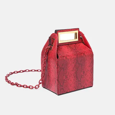 Дизайнерская роскошная женская акриловая сумка-клатч в форме коробки, сумка через плечо, акриловая коробка, клатчи, вечерняя сумочка, кошелек - Цвет: 2