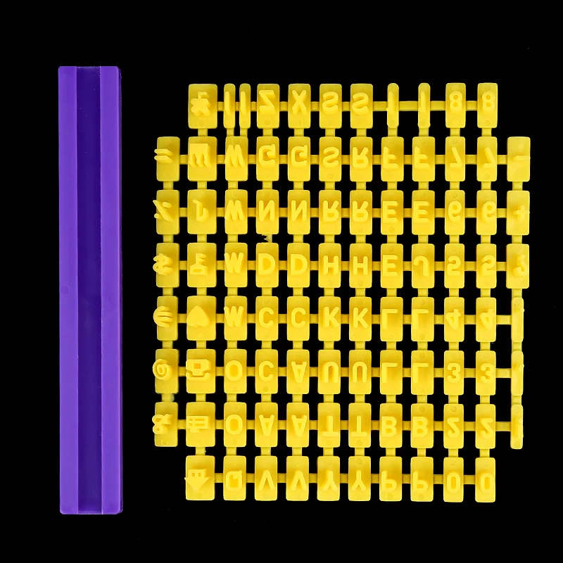 Алфавит числа букв Набор для создания оттисков печенье эмбоссер резак Торт Помадка DIY формы формочки для печенья