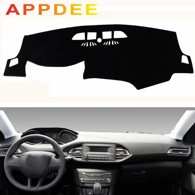 APPDEE для Peugeot 308 хэтчбек t9 2013-2018 чехлы стайлинга автомобиля коврик приборной панели