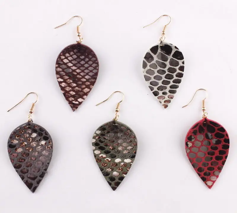 Snake Skin Jasper Earrings Snake Skin Jasper Dangle Earrings Natural Snake Skin Teardrop Earrings Gemstone Earrings Statement Earrings