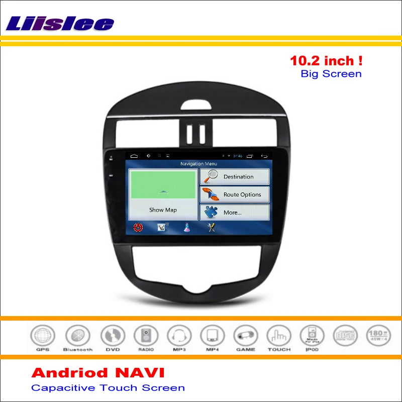 Perfect Liislee Car Android GPS Navigation System For Nissan Tiida ( C12 ) / Pulsar ( C13 ) 2011~2016 Radio Multimedia ( No DVD Player ) 5