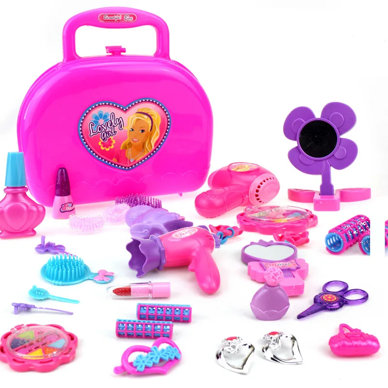 Kids simulation toy simulation cosmetic box for girls Child dresserstaring cosmetic box toy