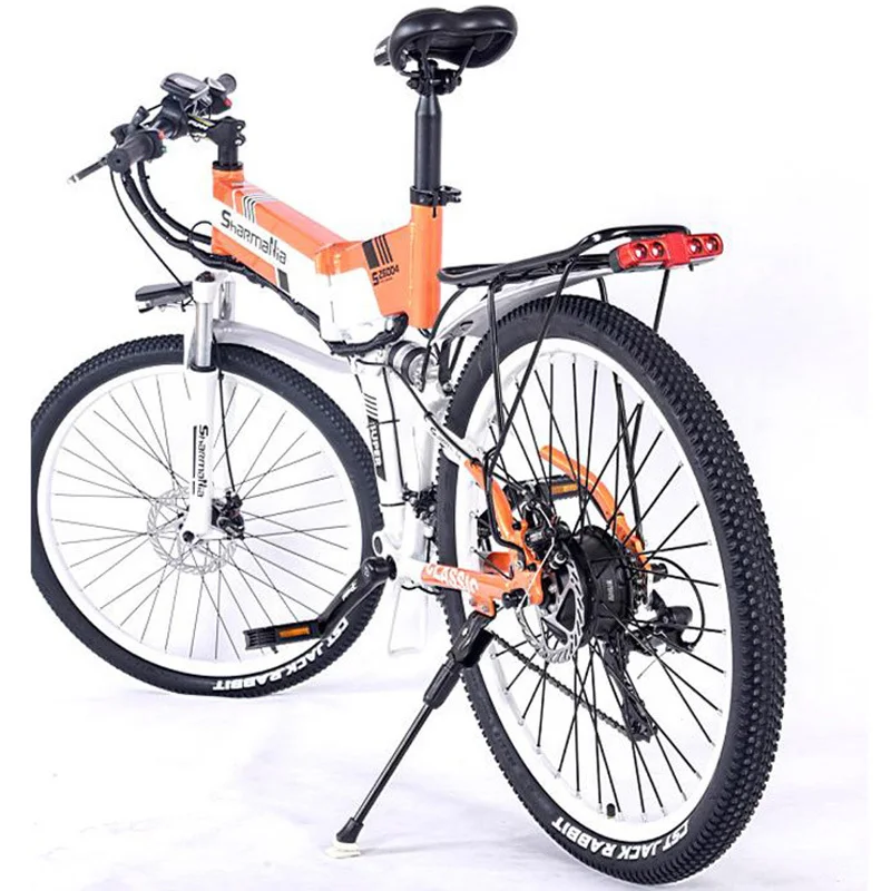 Sale Folding Electric Bicycle Bike Two Wheels Electric Bicycle 26 Inch 350W Mountain Portable Electric Scooter Adults 4