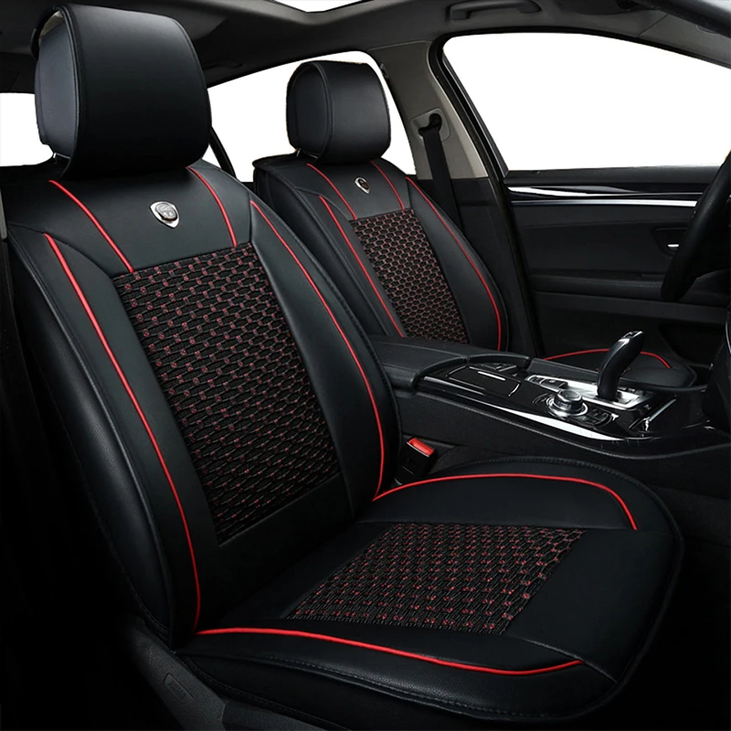 

Universal PU Leather Ice Silk car seat covers For Nissan Qashqai Note Murano March Teana Tiida Almera X-trai auto accessories