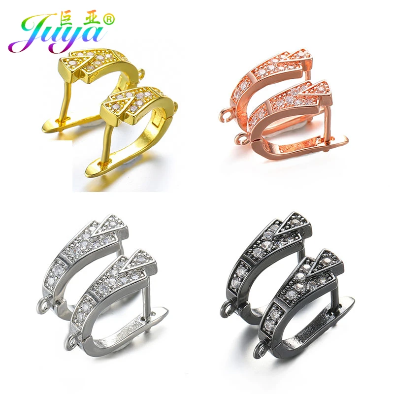 Juya женские сережки, золотые/серебряные, роскошные, креативные, базовые сережки, крючки, аксессуары для модных сережек, изготовление ювелирных изделий
