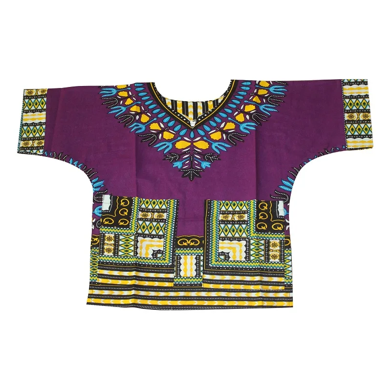 Wholesale Kids 2019 Child New Fashion Design Traditional African Clothing Print Dashiki T-shirt For Boys and Girls african attire Africa Clothing