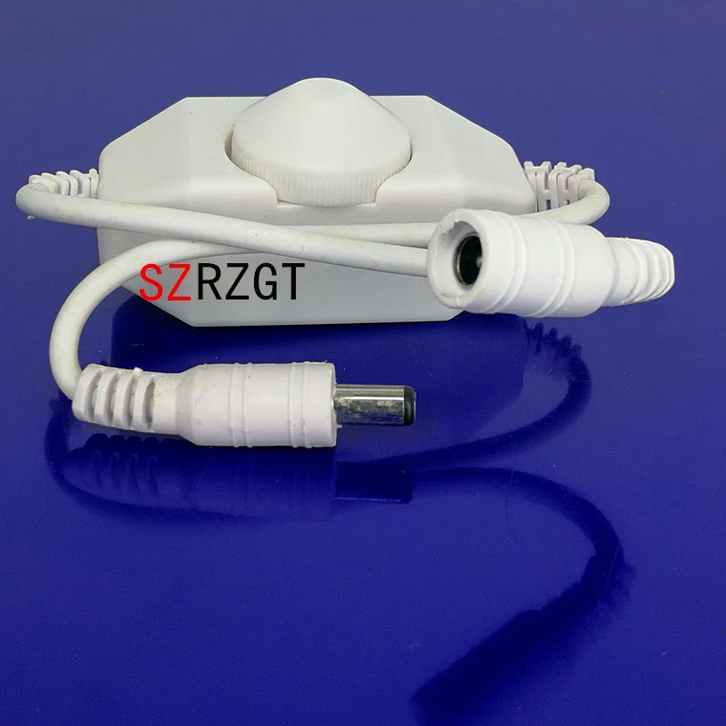 Белый одноцветной светодиодной ленты светильник ручка затемнения онлайн-переключатель выключатели со светодиодным индикатором 12 v-24 v