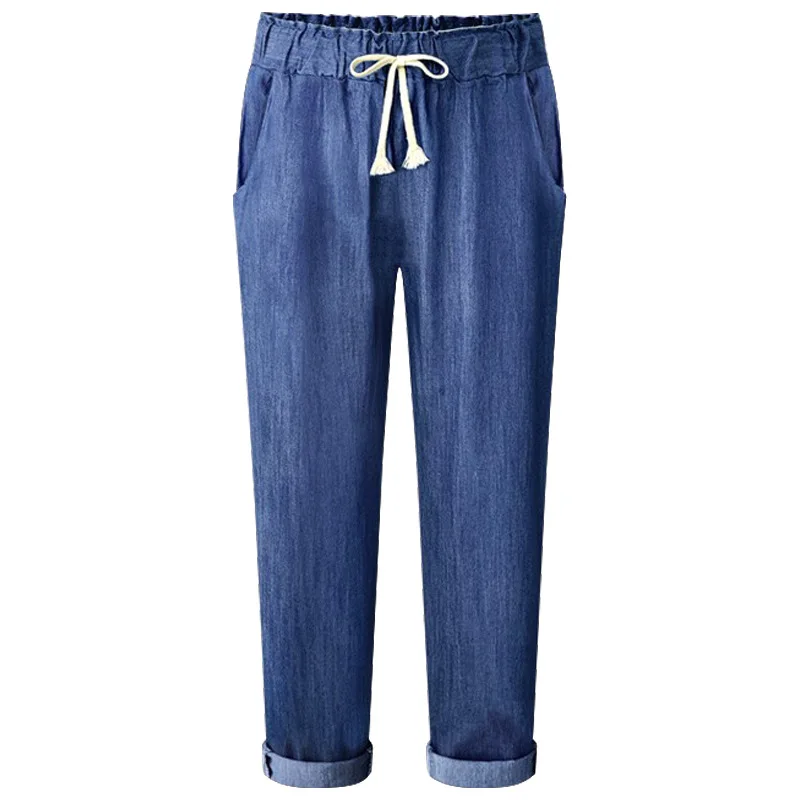 Aliexpress.com : Buy Summer Jeans Pants Lady Elastic Waist