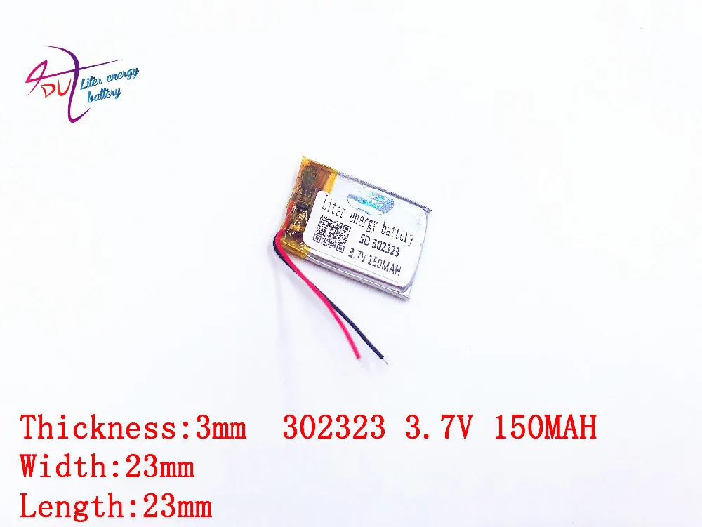 3 7 В литиевая батарея 302323 302424 032424 032525 302525 150 мАч аккумулятор Bluetooth литр энергии