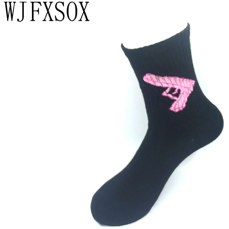 

WJFXSOX 1 pairs Novelty Women Men Cotton Socks Funny Dinosaur Gun Baseball Gun Fire Patterned Socks Creative Lovers Socks Unisex