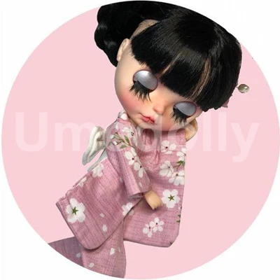 Новинка 1/6, 1 шт., Одежда для кукол Blyth, японская розовая кимоно Sakura для Blyth Licca, кукла azone, одежда, аксессуары для кукол - Цвет: color 1