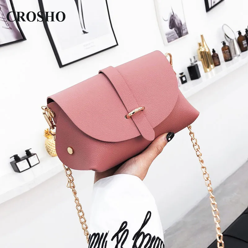 

CROSHO Small Satchel Simple Joker Chain Single Shoulder Small Square Bag