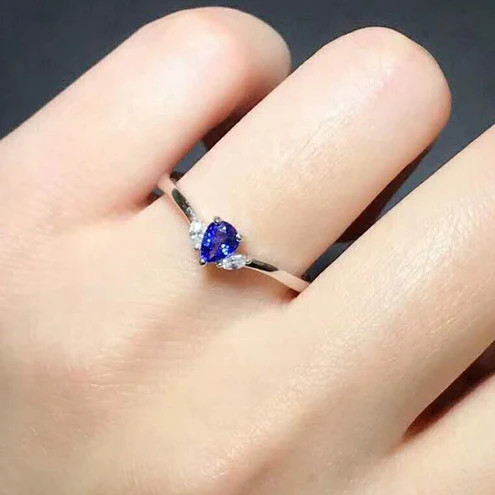 natural sapphire ring women 