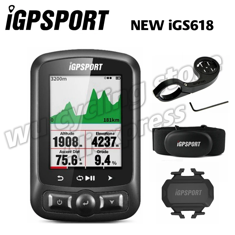 Igpsport iGS618旗艦gpsバイクコンピュータサイクリングコンピュータガーミンbryton、IGS60アップグレード