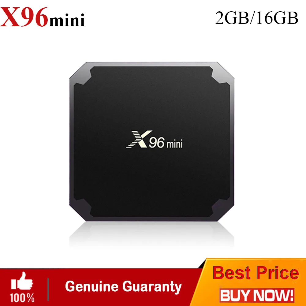 

X96 mini Android 7.1 4K TV Box Amlogic S905W Quad Core 2GB 1GB 2.4GHz WiFi 4K Smart Media Player Support HEVC Sport films IPTV