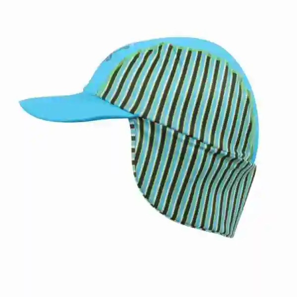 Детская нейлоновая шапочка для плавания с защитой от ушей Защита от УФ уличная одежда для плавания аксессуары для водных видов спорта - Цвет: Синий