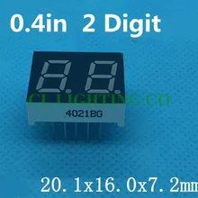 Общий анод 0," 0.4in красный светодиодный дисплей цифровой трубки 10 Pin 2 бит 7 сегментов