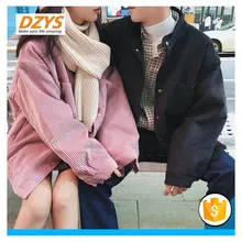 DEYS-ZF Ретро чистый цвет пары хлопок мужской зимний воротник Свободное пальто