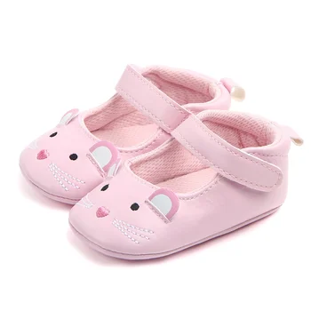 

Kids Newborn Baby Shoes Princess Cartoon Anti-slip PU Soft Shoes First Walkers Spring Autumn