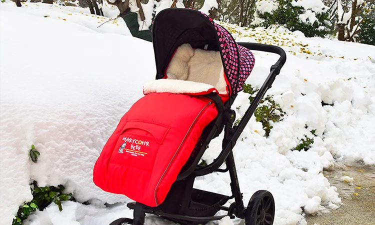 Детская коляска спальный мешок осень и зима ветрозащитный Теплый чехол для ног автомобильный зонтик для младенца Чехол Детская Хлопковая подушка универсальный