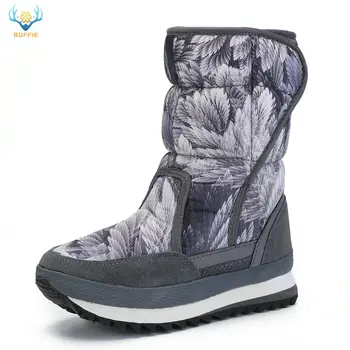 

Flower winter boots women warm snow boots fabric shoes multi- colours Russia size EVA light outsole sole thick fur free shipping