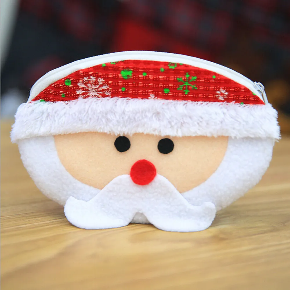 

Christmas Cute Coin Purse Handbag Money Change Card Holder Purses Mini Small Wallet Bag Monederos Para Mujer Monedas