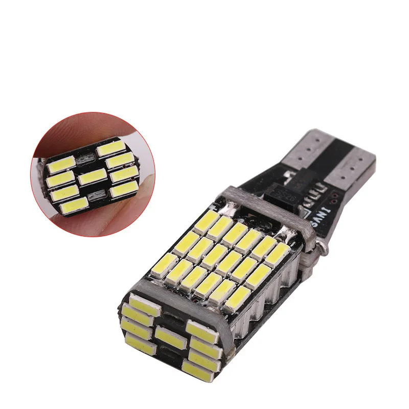 2 шт. ошибок 921 912 T10 T15 SMD 4014 45smd чипсетов светодиодный лампы для автомобилей резервного копирования Фары заднего хода