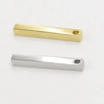 

Stamping Stainless Steel Blank Bar Pendant Charms Mirror Polished Square for Earrings Necklace Jewelry Making Bulk 40mm