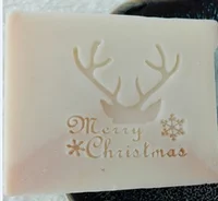 Рождественское натуральное мыло ручной работы акриловое уплотнение Мини DIY натуральный органический стеклянный штамп - Цвет: size5x5cm