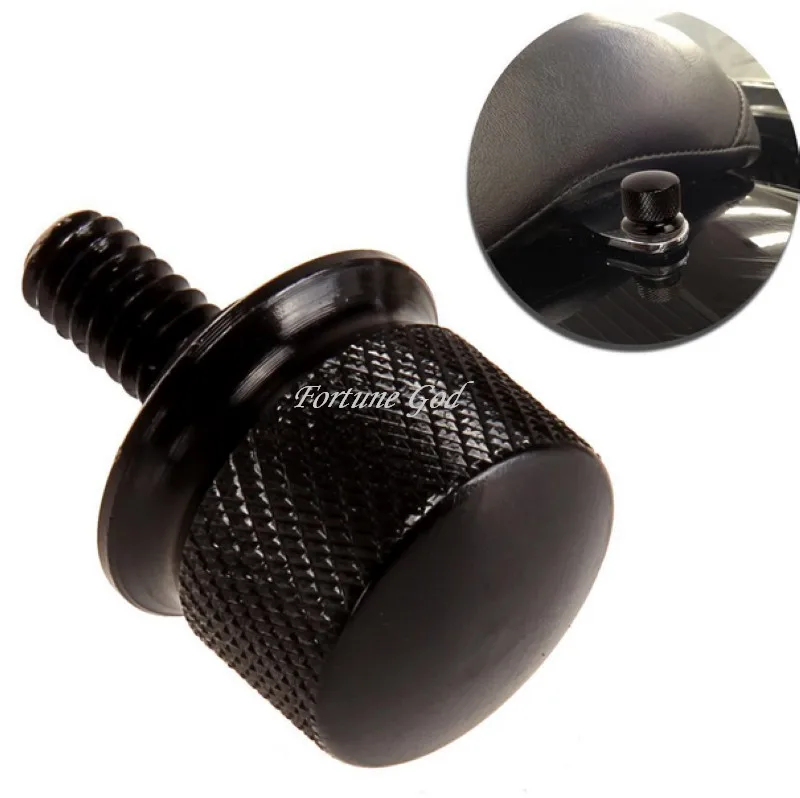 

Black Knurled Seat Bolt For Harley WILLY FATBOY Roadking Street Glide ULTRA Dyna SPORTSTER 883 XL883