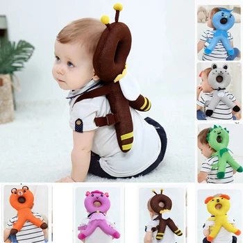 

Cartoon Baby Head Neck Protection Pillow Pad Cool Summer Anti-Bump Head Protector For Children Toddler Walking Safe Mat Cushion