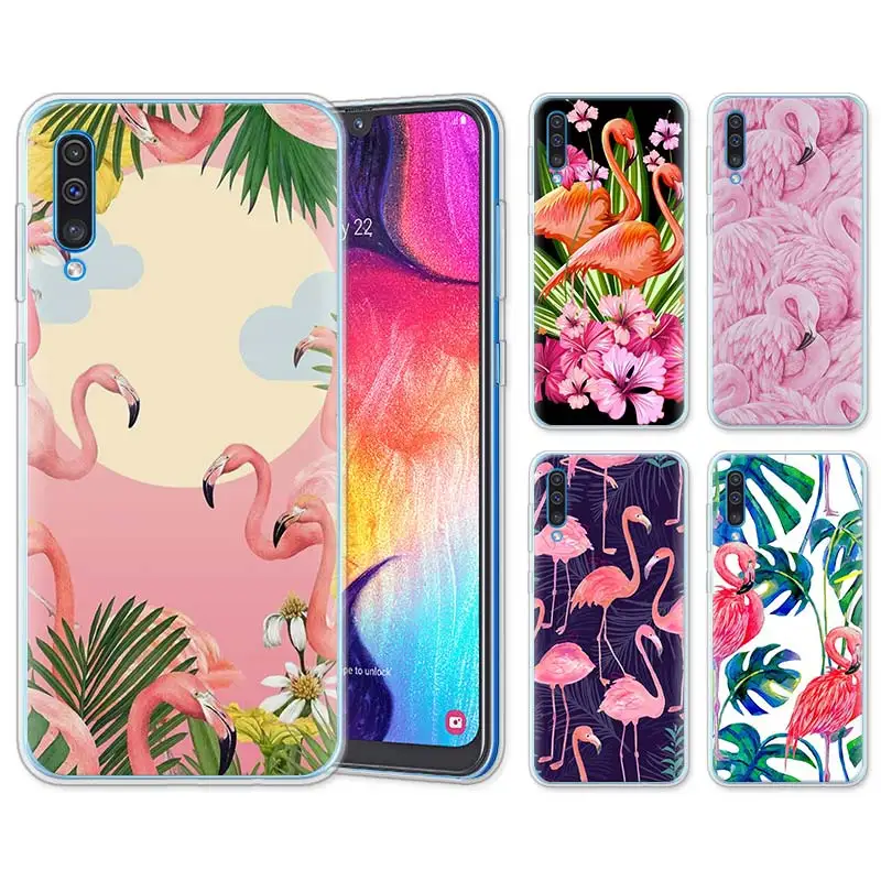 

Colorful Tropical Plants Flower Flamingos Silicone Cases for Samsung Galaxy A10 A30 A40 A50 A70 A6 A7 A8+ A9 M30 M50 TPU Soft