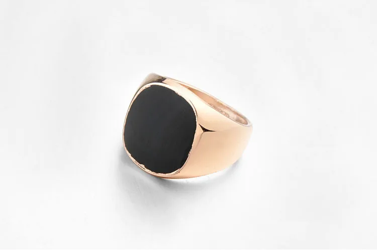 Фирменное модное винтажное классическое кольцо для мужчин с эпоксидным кристаллом розового золота, модное обручальное кольцо, новинка, распродажа# RG90650r