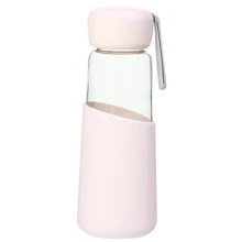 Мини цветочные чайные стеклянные чашки креативные модные термостойкие круглая стеклянная чашка с крышкой портативная прозрачная бутылка для воды