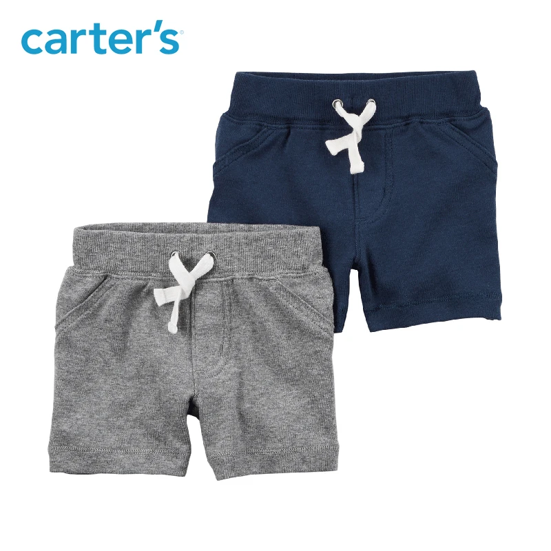 

2pcs soft Cotton Functional pockets Pull-On Shorts Carter's baby boy spring summer clothing 126H212